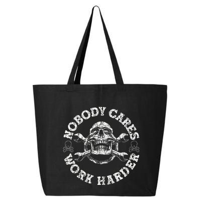 Nobody Cares Work Harder Skull Mechanic Engineer 25L Jumbo Tote