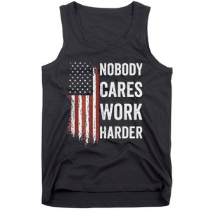 Nobody Cares Work Harder Motivational Workout Gym Tank Top