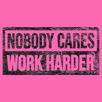 NOBODY CARES WORK HARDER Stripe Pom Pom Beanie