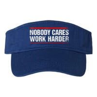 Nobody Cares Work Harder Fitness Workout Gym Valucap Bio-Washed Visor