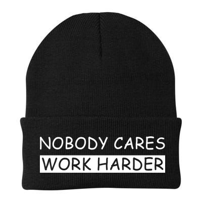 Nobody Cares Work Harder Beanie