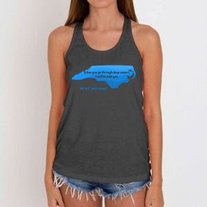 North Carolina Wnc Strong Appalachian Strong Women's Knotted Racerback Tank