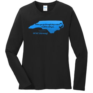 North Carolina Wnc Strong Appalachian Strong Ladies Long Sleeve Shirt