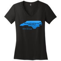 North Carolina Wnc Strong Appalachian Strong Women's V-Neck T-Shirt