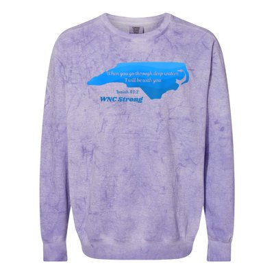 North Carolina Wnc Strong Appalachian Strong Colorblast Crewneck Sweatshirt