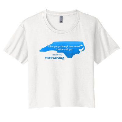 North Carolina Wnc Strong Appalachian Strong Women's Crop Top Tee