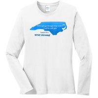 North Carolina Wnc Strong Appalachian Strong Ladies Long Sleeve Shirt