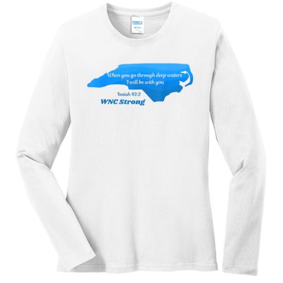 North Carolina Wnc Strong Appalachian Strong Ladies Long Sleeve Shirt