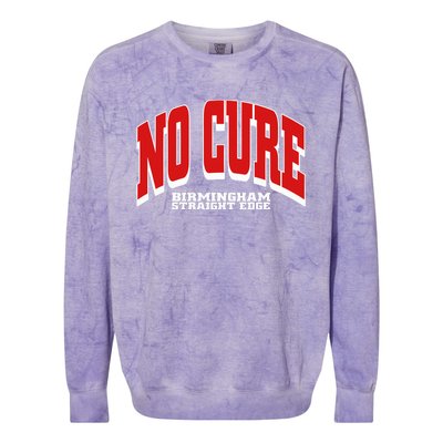 No Cure Xxx No Cure Birmingham Straight Edge Colorblast Crewneck Sweatshirt