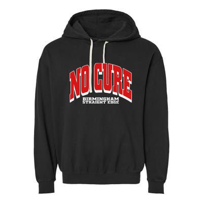 No Cure Xxx No Cure Birmingham Straight Edge Garment-Dyed Fleece Hoodie