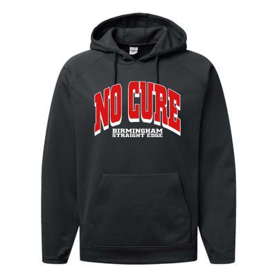 No Cure Xxx No Cure Birmingham Straight Edge Performance Fleece Hoodie