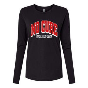 No Cure Xxx No Cure Birmingham Straight Edge Womens Cotton Relaxed Long Sleeve T-Shirt