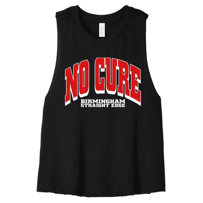 No Cure Xxx No Cure Birmingham Straight Edge Women's Racerback Cropped Tank