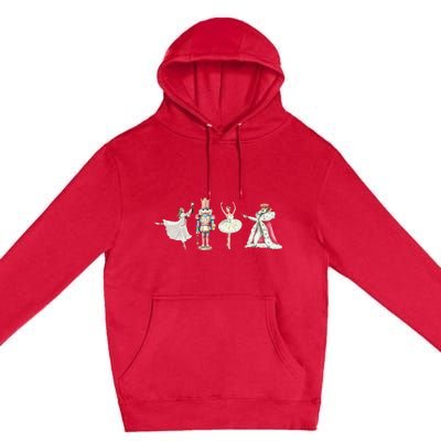 Nutcracker Christmas Xmas Family Matching Pajamas Ornats Premium Pullover Hoodie