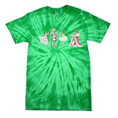 Nutcracker Christmas Xmas Family Matching Pajamas Ornats Tie-Dye T-Shirt