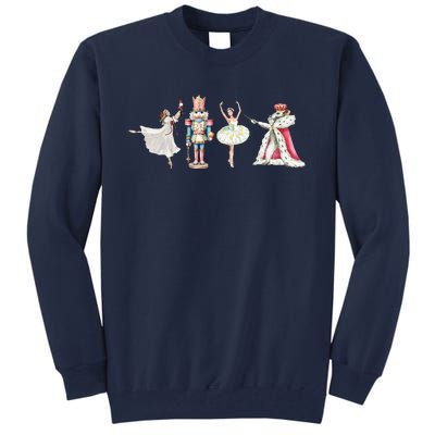 Nutcracker Christmas Xmas Family Matching Pajamas Ornats Tall Sweatshirt