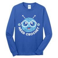 Nerd Crochet Yarn Collector Crocheting Knitting Crafty Gift Tall Long Sleeve T-Shirt