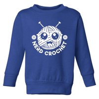 Nerd Crochet Yarn Collector Crocheting Knitting Crafty Gift Toddler Sweatshirt