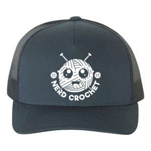 Nerd Crochet Yarn Collector Crocheting Knitting Crafty Gift Yupoong Adult 5-Panel Trucker Hat