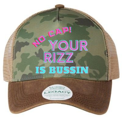 No Cap Your Rizz Is Bussin Meme Apparel Legacy Tie Dye Trucker Hat
