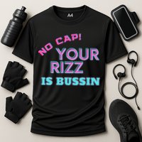 No Cap Your Rizz Is Bussin Meme Apparel Cooling Performance Crew T-Shirt