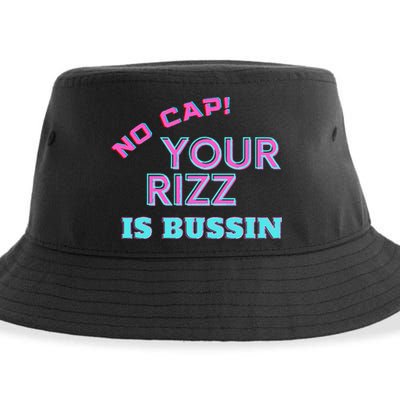 No Cap Your Rizz Is Bussin Meme Apparel Sustainable Bucket Hat