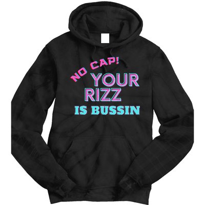 No Cap Your Rizz Is Bussin Meme Apparel Tie Dye Hoodie