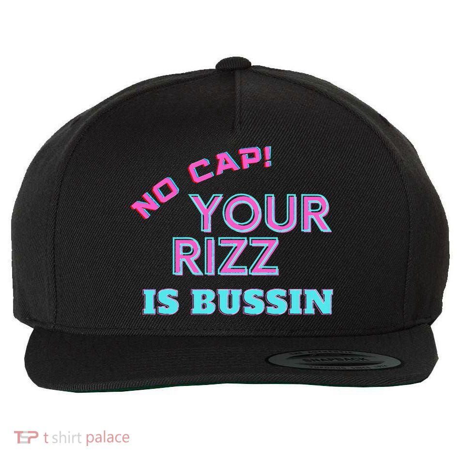 No Cap Your Rizz Is Bussin Meme Apparel Wool Snapback Cap