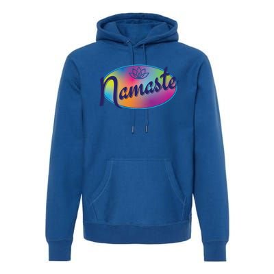 Namaste Colorful Yoga Gift Premium Hoodie