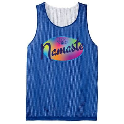 Namaste Colorful Yoga Gift Mesh Reversible Basketball Jersey Tank