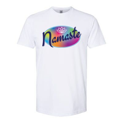 Namaste Colorful Yoga Gift Softstyle CVC T-Shirt