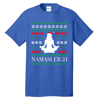 Namasleigh Christmas Yoga Om Namaste Yogi Festive Meaningful Gift Tall T-Shirt