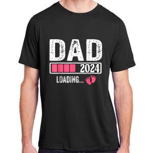 New Dad 1st Time Dad Est 2024 Promoted To Daddy 2024 Father Adult ChromaSoft Performance T-Shirt