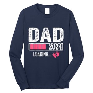 New Dad 1st Time Dad Est 2024 Promoted To Daddy 2024 Father Long Sleeve Shirt