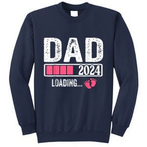 New Dad 1st Time Dad Est 2024 Promoted To Daddy 2024 Father Sweatshirt