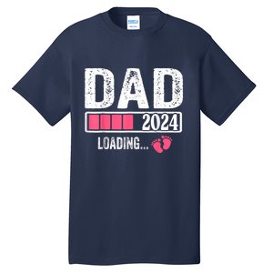 New Dad 1st Time Dad Est 2024 Promoted To Daddy 2024 Father Tall T-Shirt