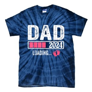 New Dad 1st Time Dad Est 2024 Promoted To Daddy 2024 Father Tie-Dye T-Shirt