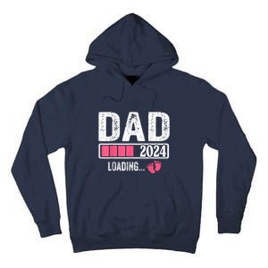 New Dad 1st Time Dad Est 2024 Promoted To Daddy 2024 Father Tall Hoodie