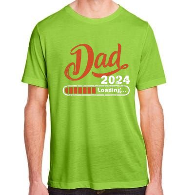 New Dad 1st Time Dad Est 2024 Promoted To Daddy 2024 Father Adult ChromaSoft Performance T-Shirt