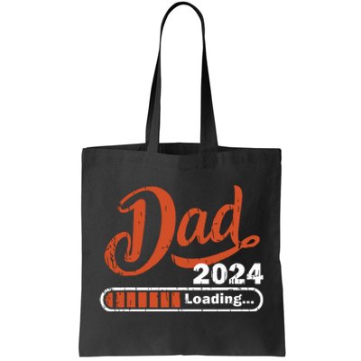 New Dad 1st Time Dad Est 2024 Promoted To Daddy 2024 Father Tote Bag