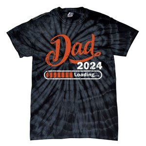 New Dad 1st Time Dad Est 2024 Promoted To Daddy 2024 Father Tie-Dye T-Shirt