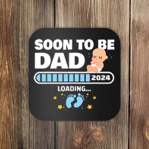 New Dad 1st Time Dad Est 2024 Promoted To Daddy 2024 Father Coaster