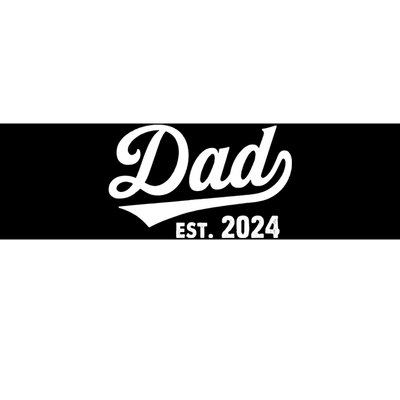 New Dad 1st Time Dad Est 2024 Promoted To Daddy 2024 Father Bumper Sticker