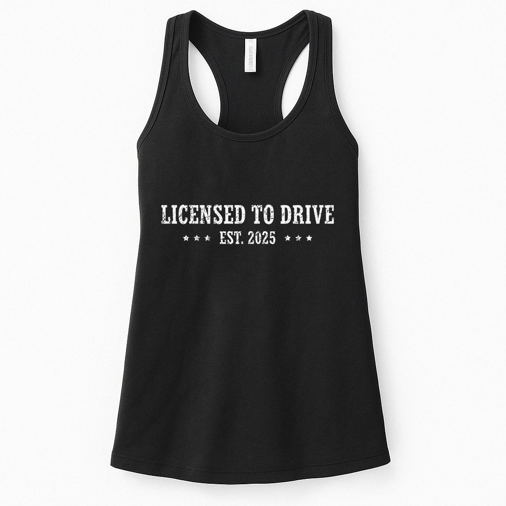 New Driver 2025 Male Driver Licensen Driver Gift Womens Tank Top
