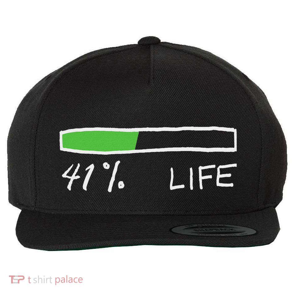 Nas Daily 41 Life Wool Snapback Cap