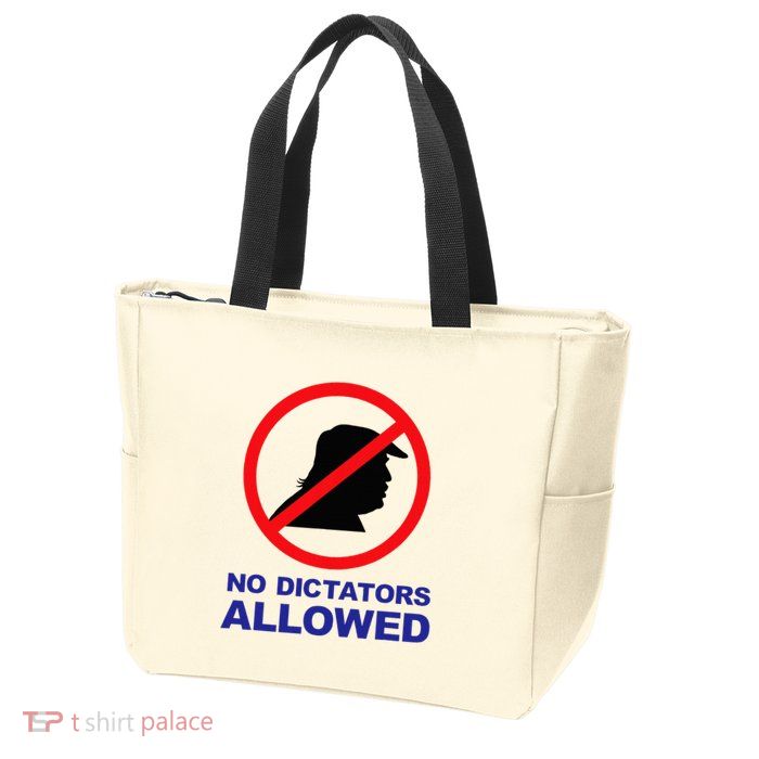 No Dictators Allowed Zip Tote Bag