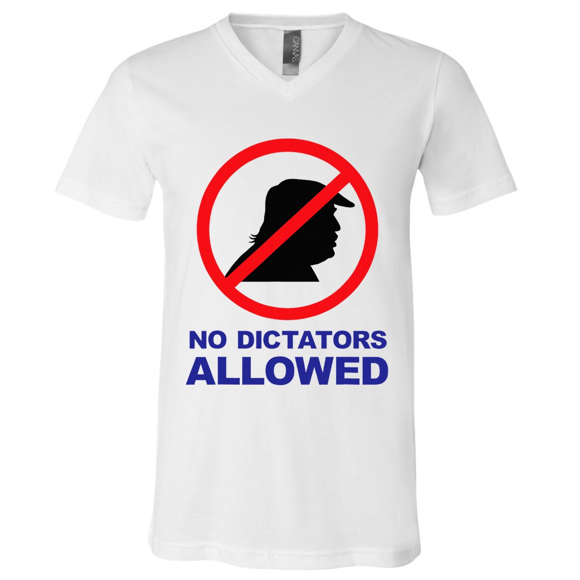 No Dictators Allowed V-Neck T-Shirt