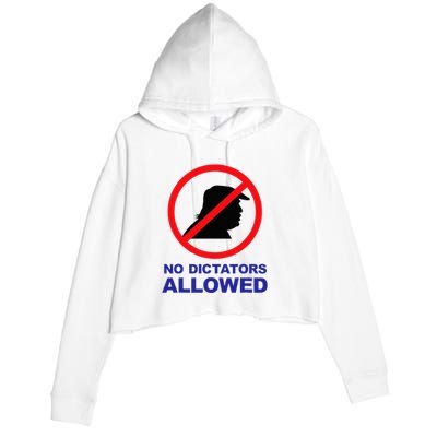 No Dictators Allowed Crop Fleece Hoodie