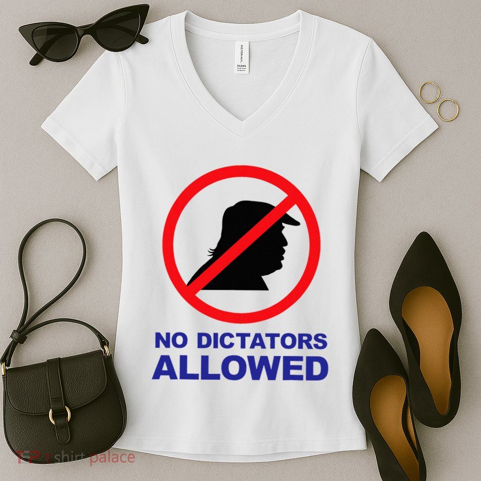No Dictators Allowed Women's V-Neck T-Shirt