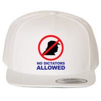 No Dictators Allowed Wool Snapback Cap